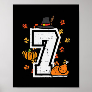 Nummer 7 Erntedankfest 6 7 Passend 67 Meme Männer  Poster