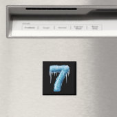 Nummer 7 Fire Ice Nummer Sechs Sieben Meme 67 Alph Magnet (In Situ (Geschirrspüler))