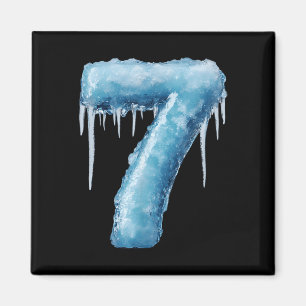 Nummer 7 Fire Ice Nummer Sechs Sieben Meme 67 Alph Magnet