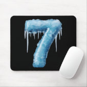 Nummer 7 Fire Ice Nummer Sechs Sieben Meme 67 Alph Mousepad (Mit Mouse)