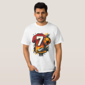 Nummer 7 Fußball-T-Shirt - Bold Jersey Vibes Shirt (Vorne ganz)