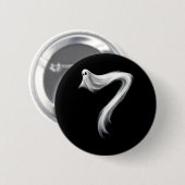 Nummer 7 Geist Lustig Sechs Sieben 67 Halloween Me Button (Vorne & Hinten)