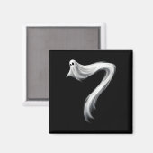 Nummer 7 Geist Lustig Sechs Sieben 67 Halloween Me Magnet (Vorderseite/Rückseite)