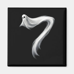 Nummer 7 Geist Lustig Sechs Sieben 67 Halloween Me Magnet