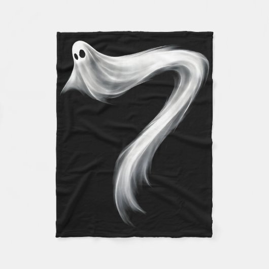 Nummer 7 Geist Lustig Six Seven 67 Halloween Meme Fleecedecke (Vorderseite)