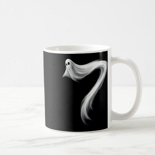 Nummer 7 Geist Lustig Six Seven 67 Halloween Meme  Kaffeetasse (Rechts)