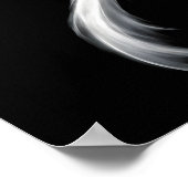 Nummer 7 Geist Lustiger Sechs Sieben 67 Halloween Poster (Ecke)