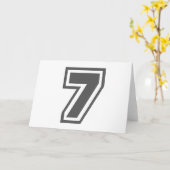 Nummer 7 karte (Gelbe Blume)