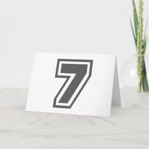 Nummer 7 karte