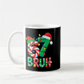 Nummer 7 Lustige Meme-Spruch 6 7 Sechs Sieben Weih Kaffeetasse (Links)