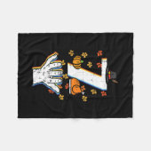 Nummer 7 Matching 67 Meme Erntedankfest 6 7 Männer Fleecedecke (Vorderseite (Horizontal))