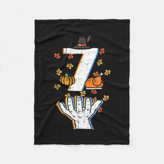 Nummer 7 Matching 67 Meme Erntedankfest 6 7 Männer Fleecedecke (Vorderseite)