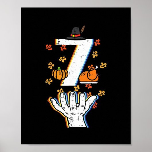 Nummer 7 Matching 67 Meme Erntedankfest 6 7 Männer Poster (Vorne)