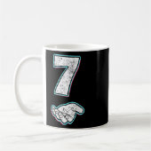 Nummer 7 Matching 67 Meme Halloween-Kostüm Männer Kaffeetasse (Links)