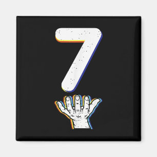 Nummer 7 Matching 67 Meme Halloween-Kostüm Männer Magnet