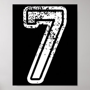 Nummer 7 Matching 67 Meme Halloween Kostüm Männer  Poster