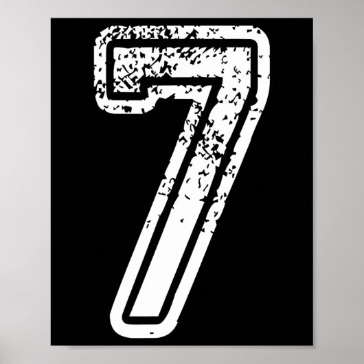 Nummer 7 Matching 67 Meme Halloween Kostüm Männer  Poster (Vorne)