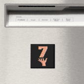 Nummer 7 Matching 67 Meme Kariert Halloween Kostüm Magnet (In Situ (Geschirrspüler))