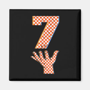 Nummer 7 Matching 67 Meme Kariert Halloween Kostüm Magnet
