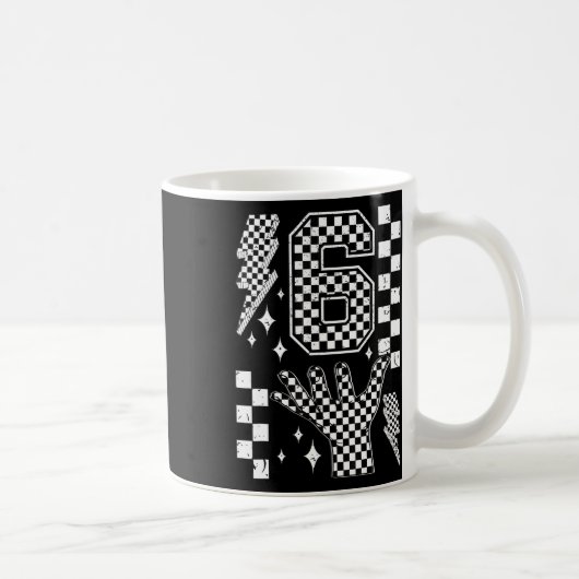 Nummer 7 Matching 67 Meme kariertes Kostüm Kinder Kaffeetasse (Rechts)