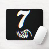 Nummer 7 Matching 67 Meme Skeletthand Halloween  Mousepad (Mit Mouse)