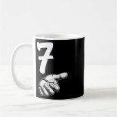 Nummer 7 Matching Duo 67 Meme Gen Alpha Slang Hall Kaffeetasse (Links)