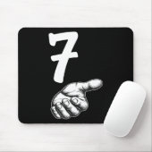 Nummer 7 Matching Duo 67 Meme Gen Alpha Slang Hall Mousepad (Mit Mouse)