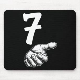 Nummer 7 Matching Duo 67 Meme Gen Alpha Slang Hall Mousepad