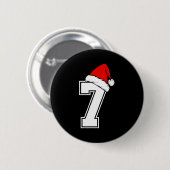 Nummer 7 Matching Six Seven 6 7 Meme 6 7 Weihnacht Button (Vorne & Hinten)