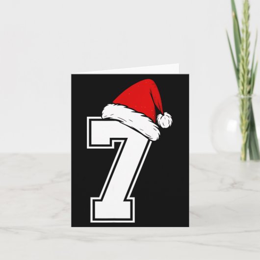 Nummer 7 Matching Six Seven 6 7 Meme 6 7 Weihnacht Karte (Vorderseite)