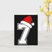 Nummer 7 Matching Six Seven 6 7 Meme 6 7 Weihnacht Karte (Gelbe Blume)