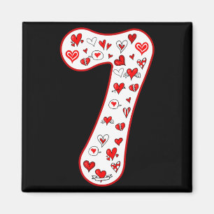 Nummer 7 Paarkostüm Duo 67 Meme Six Seven Vale Magnet