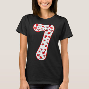 Nummer 7 Paarkostüm Duo 67 Meme Six Seven Vale T-Shirt