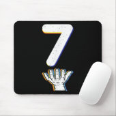 Nummer 7 passend 67 Meme Halloween Kostüm Männer F Mousepad (Mit Mouse)