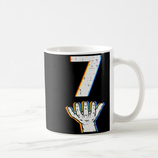 Nummer 7 passend 67 Meme Halloween-Kostüm Männer W Kaffeetasse (Rechts)