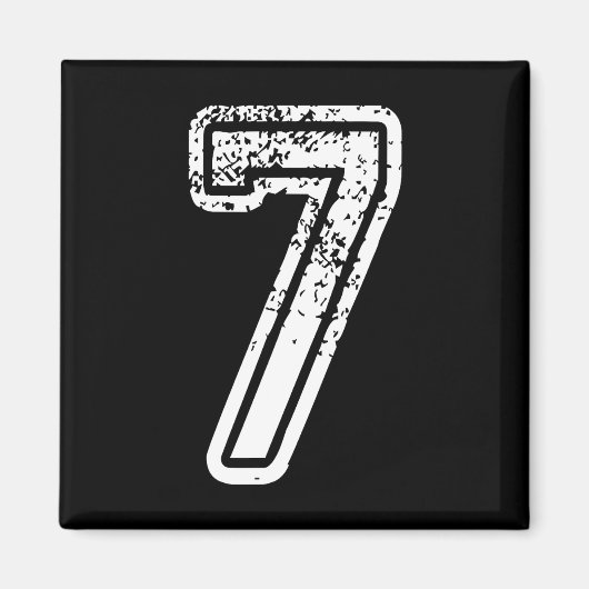 Nummer 7 passend 67 Meme Halloween Kostüm Männer W Magnet (Vorne)