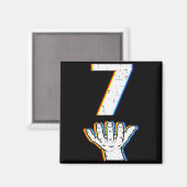 Nummer 7 passend 67 Meme Halloween Kostüm Männer W Magnet (Vorderseite/Rückseite)