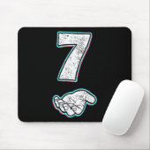 Nummer 7 passend 67 Meme Halloween-Kostüm Männer W Mousepad (Mit Mouse)