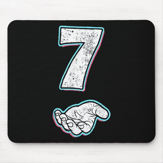Nummer 7 passend 67 Meme Halloween-Kostüm Männer W Mousepad (Vorne)