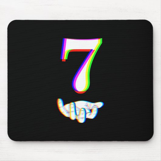 Nummer 7 passend 67 Meme Halloween-Kostüm Männer W Mousepad (Vorne)