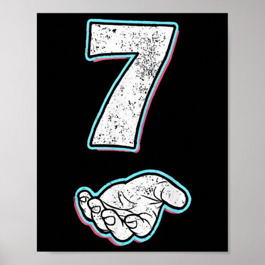 Nummer 7 passend 67 Meme Halloween-Kostüm Männer W Poster (Vorne)