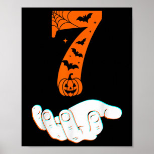 Nummer 7 passend 67 Meme Halloween Kostüm Männer W Poster