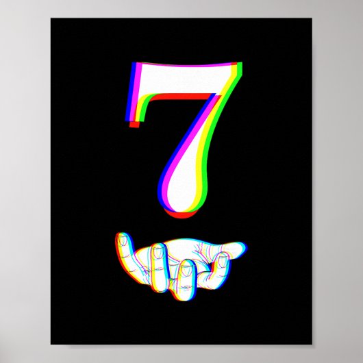 Nummer 7 passend 67 Meme Halloween-Kostüm Männer W Poster (Vorne)