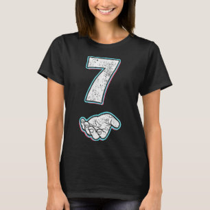 Nummer 7 passend 67 Meme Halloween-Kostüm Männer W T-Shirt