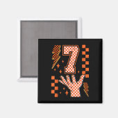 Nummer 7 passend 67 Meme Kariert Halloween-Kostüm Magnet (Vorderseite/Rückseite)