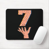 Nummer 7 passend 67 Meme kariert Halloween-Kostüm Mousepad (Mit Mouse)