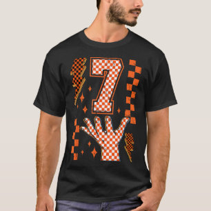 Nummer 7 passend 67 Meme kariert Halloween-Kostüm T-Shirt
