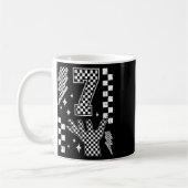 Nummer 7 passend 67 Meme kariertes Kostüm Kinder _ Kaffeetasse (Links)