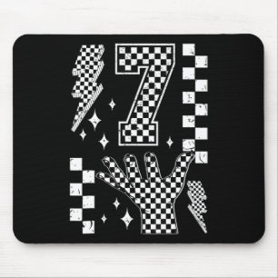 Nummer 7 passend 67 Meme kariertes Kostüm Kinder _ Mousepad