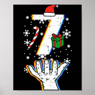 Nummer 7 passend 67 Meme Weihnachten 6 7 Xmas Männ Poster